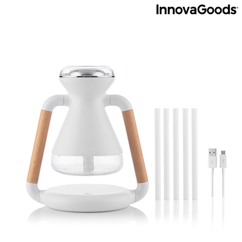 Humidificateur Diffuseur d'Arômes et Chargeur Sans Fil 3 en 1 Misvolt InnovaGoods