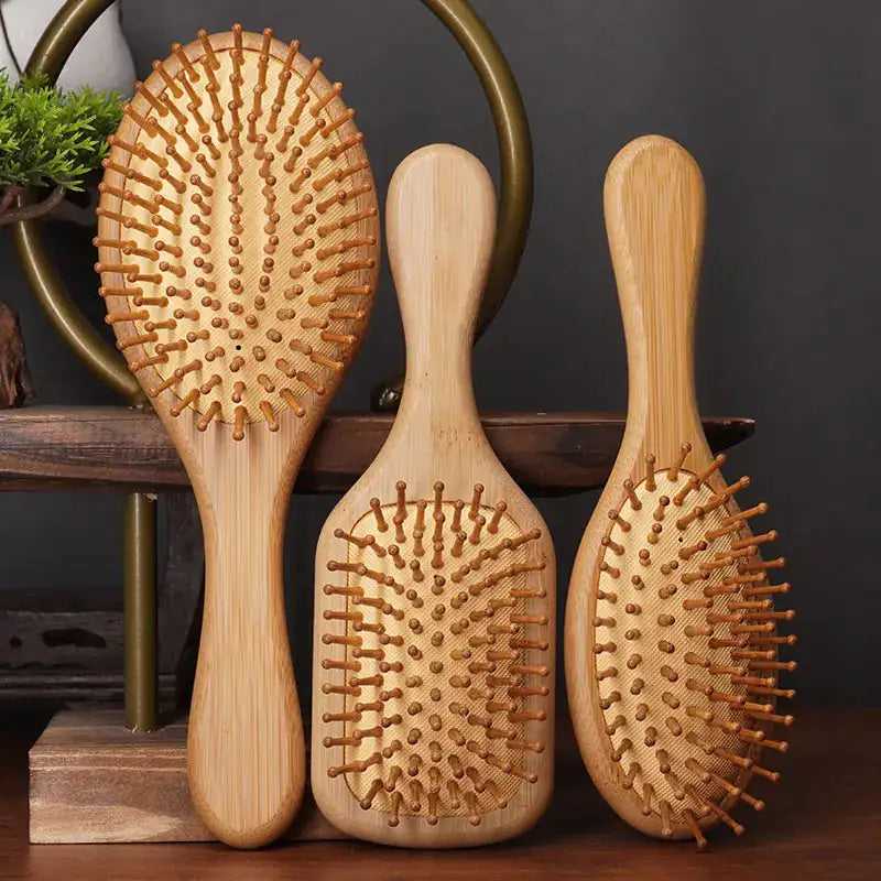 Brosse à cheveux en bambou