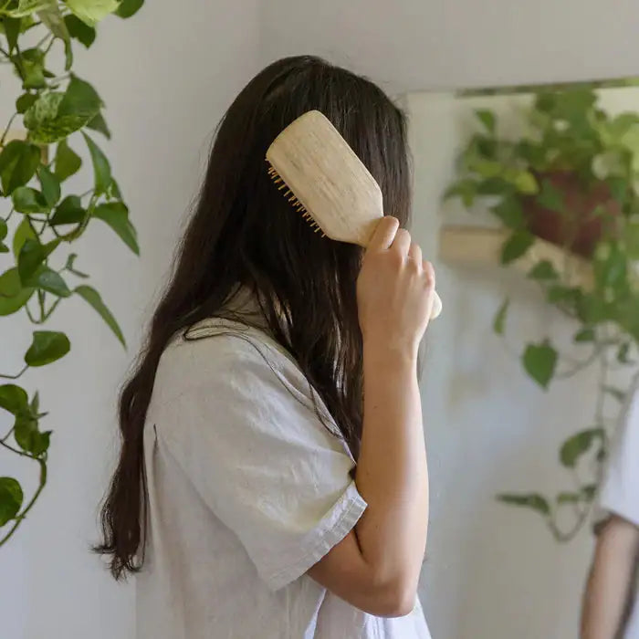 Brosse à cheveux en bambou