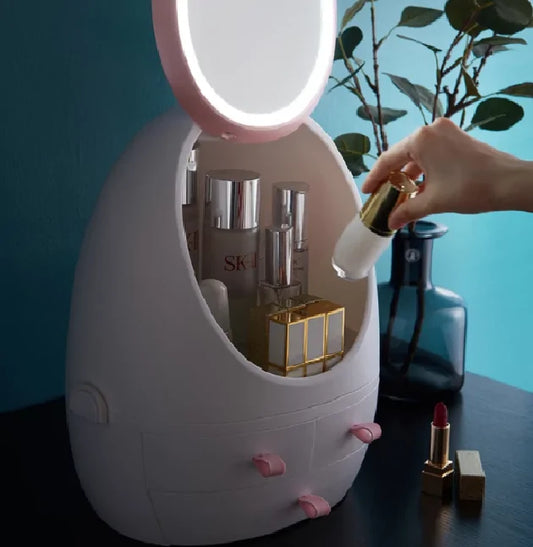 Miroir de rangement pour cosmétiques